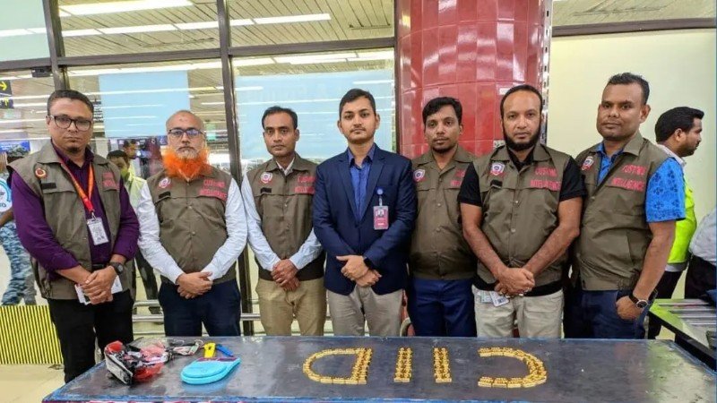 শাহজালালে পৃথক অভিযানে সাড়ে ১৩ কেজি স্বর্ণ উদ্ধার