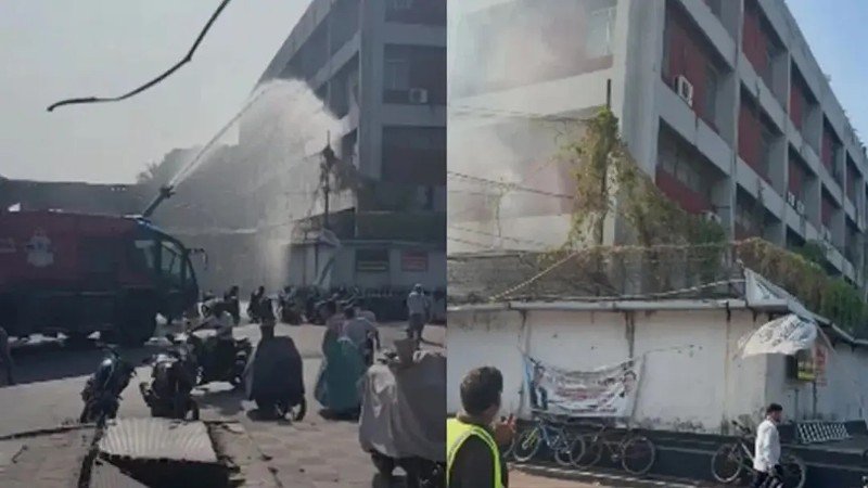 শাহজালাল বিমানবন্দরের স্টোর ভবনে অস্বাভাবিক ধোঁয়া