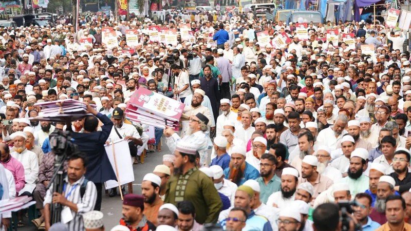 গণভোটের রায় বাস্তবায়নসহ নানা দাবিতে ১১ দলীয় ঐক্যের ঢাকা-কুষ্টিয়া লংমার্চ শুরু